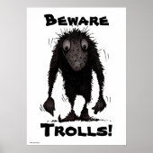 Funny Monster Troll Poster (Voorkant)