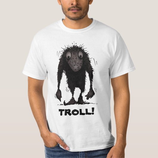 Funny Monster Troll T-shirt (Voorkant)