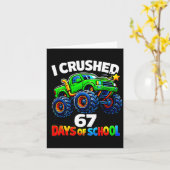 Funny Monster Truck Six Seven Meme Boys Kids Schoo Kaart (Gele Bloem)