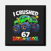 Funny Monster Truck Six Seven Meme Boys Kids Schoo Magneet (Voorkant)