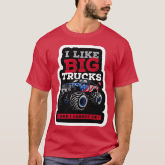 Funny Monster Trucks zijn mijn Jam Cool Monster Tr T-shirt