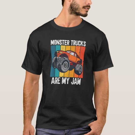 Funny Monster Trucks zijn mijn jam T-shirt (Voorkant)