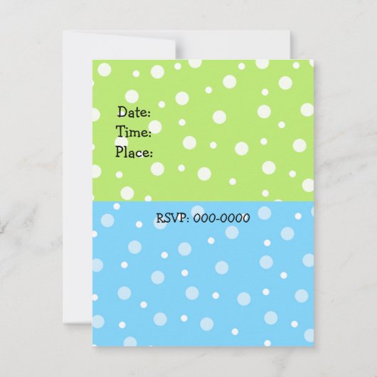 Funny Monsters Birthday Uitnodiging (Achterkant)