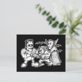 Funny Monsters Briefkaart (Staand voorkant)