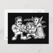 Funny Monsters Briefkaart (Voorkant / Achterkant)