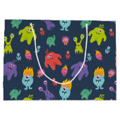Funny monsters Gift Bag Groot Cadeauzakje (Achterkant)