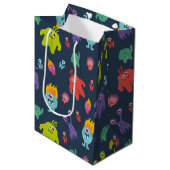Funny Monsters Gift Bag Medium Cadeauzakje (Voorkant Gekanteld)