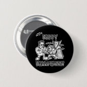 Funny Monsters - Happy Halloween Ronde Button 5,7 Cm (Voorkant /achterkant)