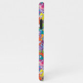 Funny monsters kleurrijke parade in kunststijl iPhone hoesje (Rechterkant)