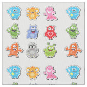Funny Monsters Monster Fabric Stof (Close Up)