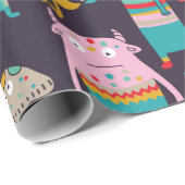 Funny monsters naadloos patroon cadeaupapier (Rol Hoek)