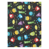 Funny Monsters op Black Tablecloth Tafelkleed (Voorkant)