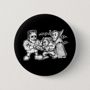 Funny Monsters Ronde Button 5,7 Cm