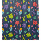 Funny Monsters Shower Curtain Douchegordijn (Voorkant)
