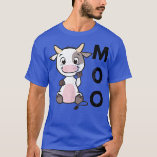 Funny Moo Baby Koe Land Life Farmer Boerderij T-shirt