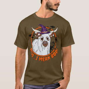 Funny Moo I Mean Boo Koe Halloween Costume T-shirt