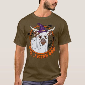 Funny Moo I Mean Boo Koe Halloween Costume T-shirt