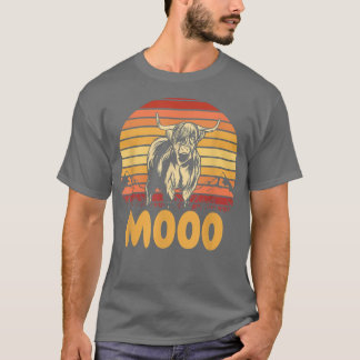 Funny Moo  Koe Vintage, Koe Lover Farmer Fa T-shirt
