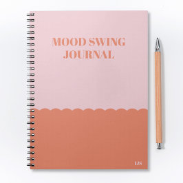 Funny Mood Swing Journal Roze Sinaasappel Modern Notitieboek