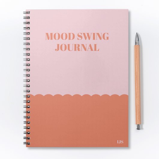 Funny Mood Swing Journal Roze Sinaasappel Modern Notitieboek