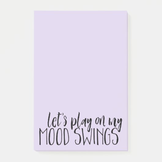 Funny Mood Swings Desk Levert PMS Humor Post-it® Notes (Voorkant)