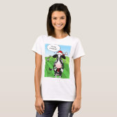 Funny Mooey Kerstmis Cow Tshirts (Voorkant volledig)