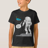 Funny Moon Landing, Flat Earth, dat zweert, ruimte T-shirt (Voorkant)