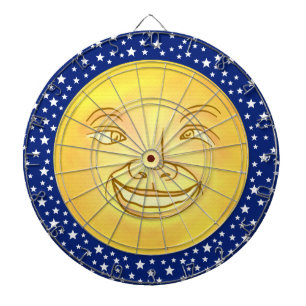 Funny Moon Man Buitenruimte Vintage Dartbord