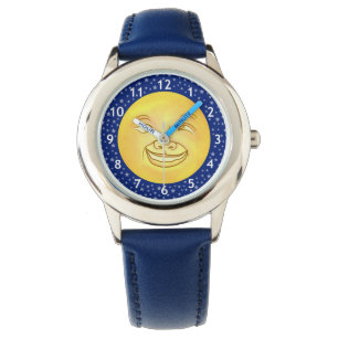 Funny Moon Man Buitenruimte Vintage Horloge