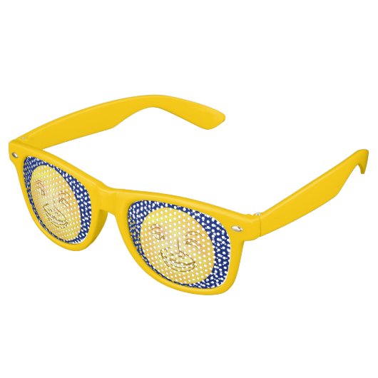 Funny Moon Man Buitenruimte Vintage Retro Zonnebril (Gekanteld)