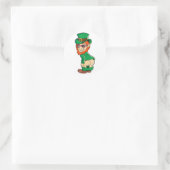 Funny Mooning Leprechaun Butt St Patrick's Day Iri Ronde Sticker (Tas)