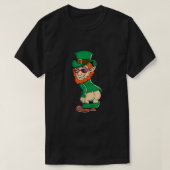 Funny Mooning Leprechaun Butt St Patricks Day Iris T-shirt (Design voorkant)