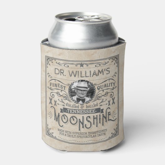 Funny Moonshine Hillbilly Medicine Custom Blikjeskoeler (Blikje Voorkant)