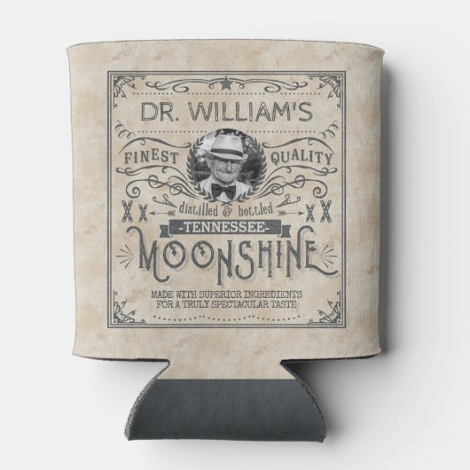 Funny  Moonshine Hillbilly Medicine Custom Blikjeskoeler (Achterkant)