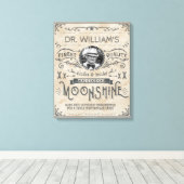 Funny Moonshine Hillbilly Medicine Custom Canvas Afdruk (Insitu (Houten vloer))