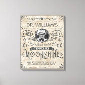 Funny  Moonshine Hillbilly Medicine Custom Canvas Afdruk (Voorkant)
