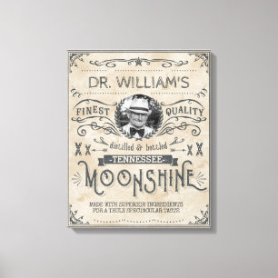 Funny Moonshine Hillbilly Medicine Custom Canvas Afdruk