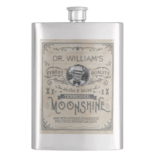 Funny  Moonshine Hillbilly Medicine Custom Flacon (Voorkant)