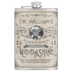 Funny  Moonshine Hillbilly Medicine Custom Heupfles