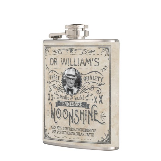 Funny Moonshine Hillbilly Medicine Custom Heupfles (Links)