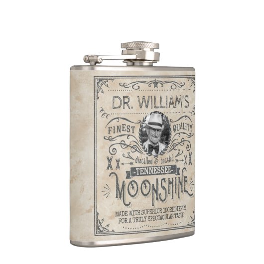 Funny Moonshine Hillbilly Medicine Custom Heupfles (Rechts)