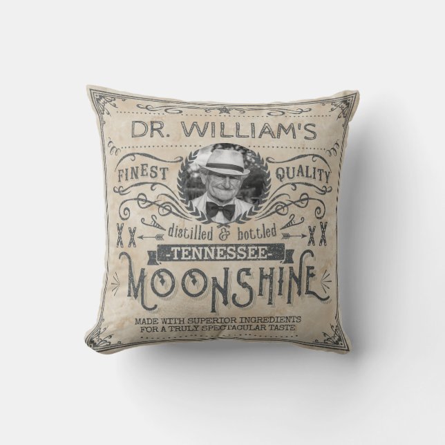 Funny  Moonshine Hillbilly Medicine Custom Kussen (Voorkant)