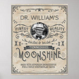Funny Moonshine Hillbilly Medicine Custom Poster