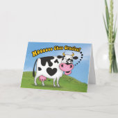 Funny MooooChas Gracias Koe Hartelijk dank Bedankkaart (Voorkant)