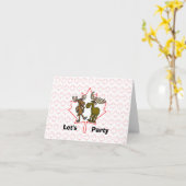 Funny Moose Canada Day Kaart (Gele Bloem)