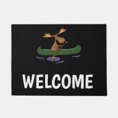 Funny Moose Canoeing Design Deurmat (Voorkant)