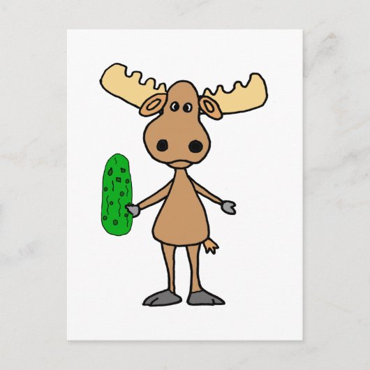 Funny Moose Cartoon Briefkaart (Voorkant)