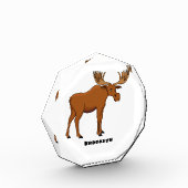 Funny moose cartoon illustratie fotoblokken (Links)