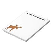Funny moose cartoon illustratie notitieblok (Linkerzijde)