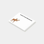 Funny moose cartoon illustratie post-it® notes (Schuin)